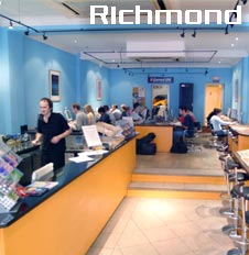 interior of the richmond cafe