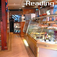 interior of the reading cafe